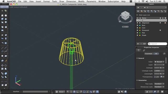 AutoCAD for Mac: Using Booleans on Solid Models - Architectural смотреть онлайн