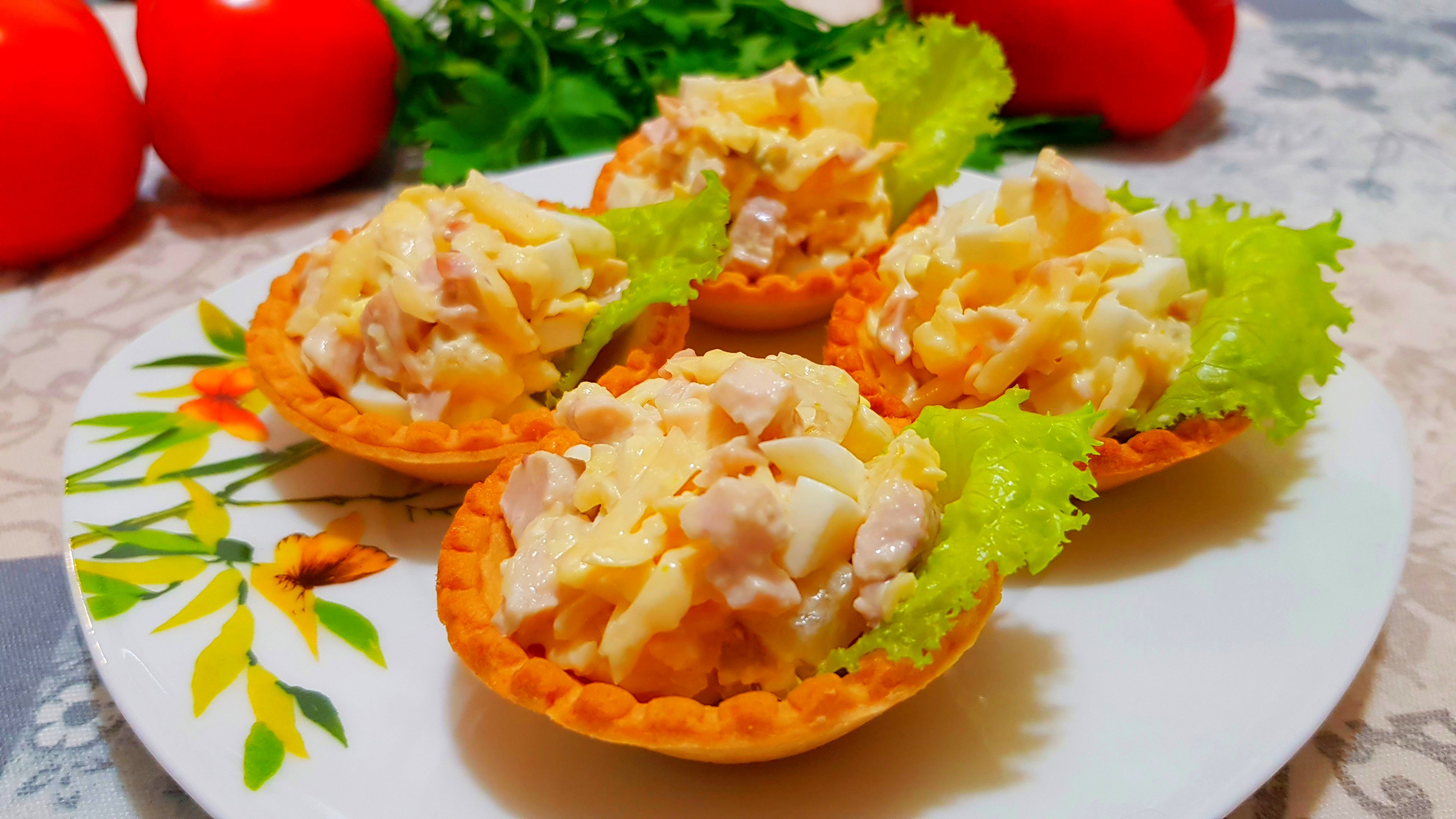 Салат «НЕЖНОСТЬ» с сыром и ананасом смотреть онлайн