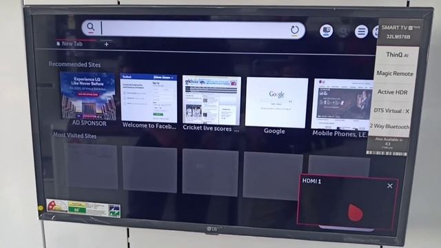 #Demooflg32LM576BPTCnew202021 Demo Of LG New 32LM576BPTC Session 2020-21