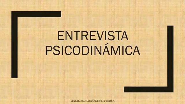 Diagnóstico Estructural, Clasificación de Terapias Psicodinámicas y Entrevista Psicodinámica. смотреть онлайн