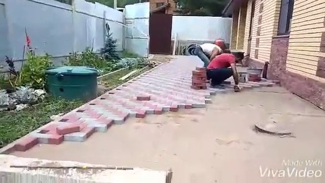 Укладка тротуарной плитки Чехов под ключ  Укладка тротуарной плитки Чехов  Укладка тротуарной плитк