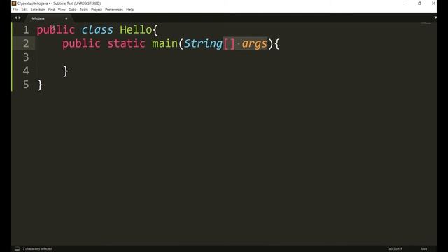 2.1 how to write first java program in notepad | run java program in cmd смотреть онлайн
