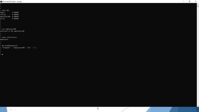 36 MongoDB Drop смотреть онлайн