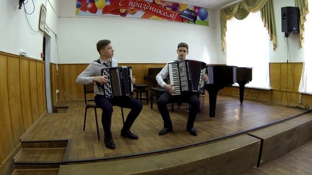 Дуэт Экспромт Глушко Игорь (баян), Бакулин Даниил (аккордеон), Солнечногорская ДШИ смотреть онлайн