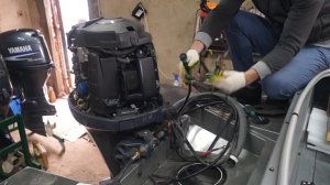 Устанавливаем Yamaha F100 на Волжанку 50!