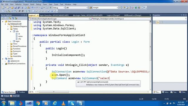 simple login application in c# with sql server || login example in c# with sql server смотреть онлайн