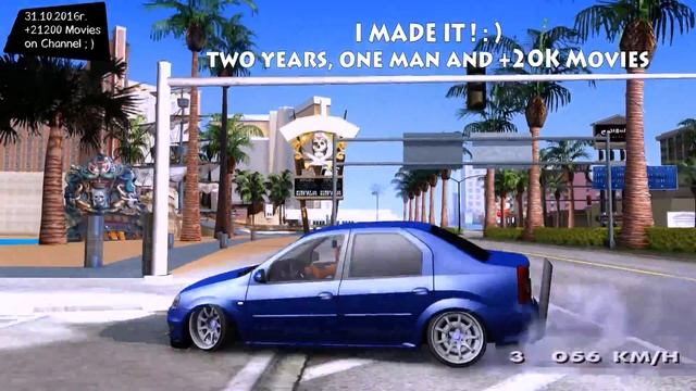 Renault Logan - GTA MOD ENB 60 FPS GAMEPLAY _REVIEW смотреть онлайн