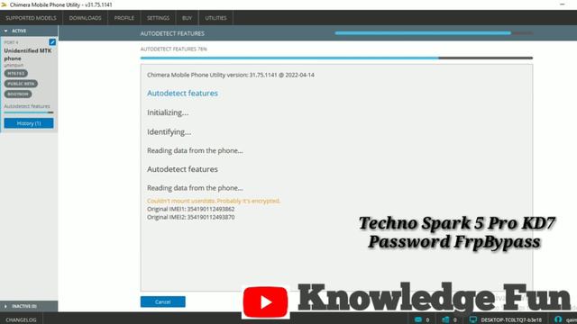 Techno Spark 5 Pro kd7 Password, FrpBypass Android 12 With Chimera Just In Single Click смотреть онлайн