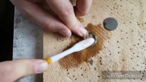 Чистка медных монет ОГНЕМ