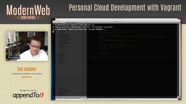 Modern Web Conference 2014 - Personal Cloud Development with Vagrant - Tim Ambler смотреть онлайн