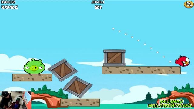 Angry Birds Heroic Rescue - ONE RED BIRDS BEAT ALL PIGGIES TO RESCUE STELLA! смотреть онлайн