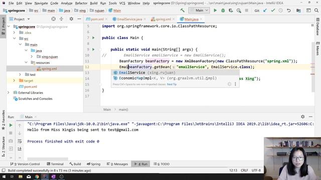 Spring Bean Factory & Application Context - Coding Step by Step смотреть онлайн
