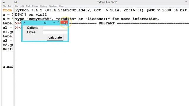 Python GUI: Gallons To Liter Conversion Example using python Tkinter Tutorial# 25 смотреть онлайн