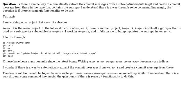 Create commit message from commits in subrepo смотреть онлайн