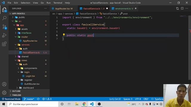 React Typescript | creando login parte 2 | servicios смотреть онлайн