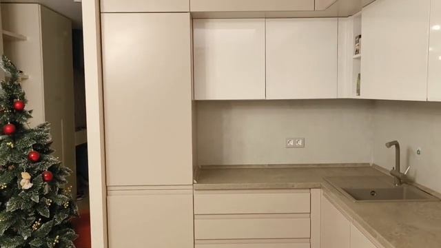 Угловая матовая кухня "Версаль" в ЖК Маяк Минска (Kitchen Modern) смотреть онлайн