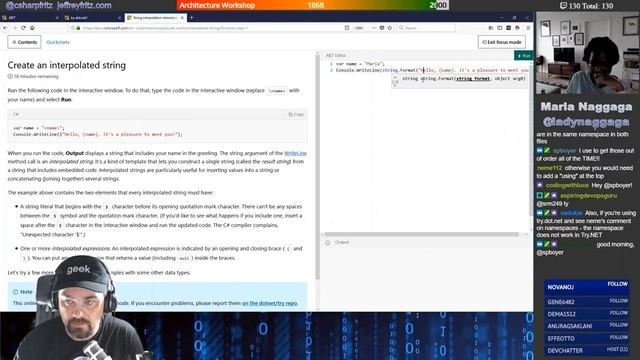 C# Workshop Part 1 of 9 - Maria Naggaga: Acquiring C# tools, .NET Framework, and Try.NET смотреть онлайн