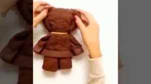 Как сделать мишку из полотенца How to make a Teddy bear from towels