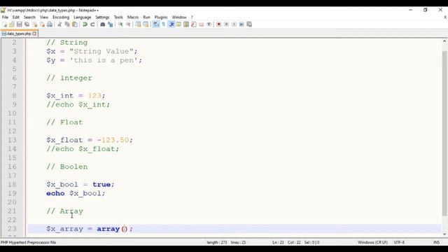 PHP Data Types | What is data types in PHP? смотреть онлайн