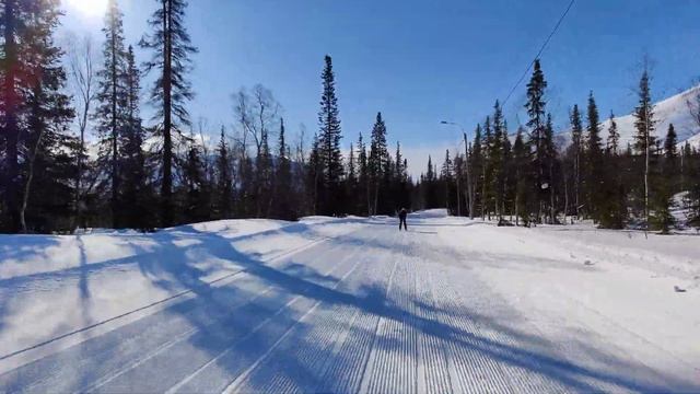 Лыжная трасса "Тирвас" 12 апреля 2021 смотреть онлайн