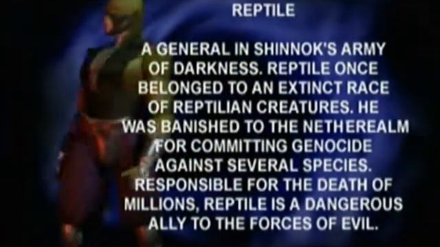 Mortal Kombat 4 & Gold - Playstation & PC & Dreamcast - Reptile - Biography смотреть онлайн