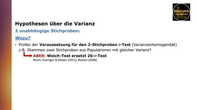 Hypothesen über die Varianz (Chi-Quadrat-Test und F-Test) смотреть онлайн