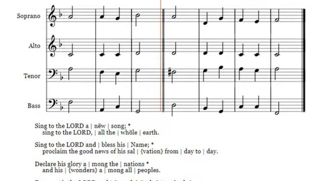 Psalm 96 Anglican Chant | Oxford American Psalter | Ray Francis Brown смотреть онлайн