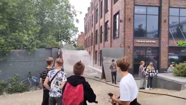 Пожар в центральном Ярче! Кольчугино смотреть онлайн