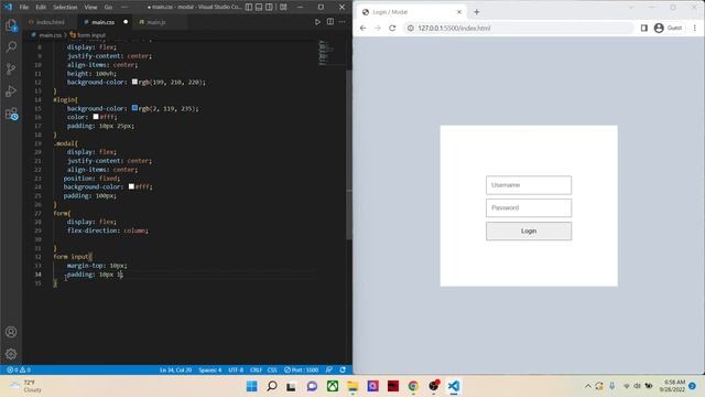 Create a Login Modal / Popup Using HTML, CSS, JavaScript | 2022 смотреть онлайн