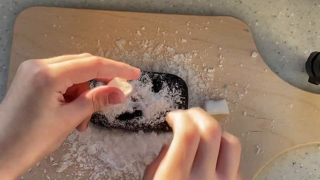 Крустяшки,мыло,АСМР мыло чёрный цвет 2 видео на моём канале ❤️✨? смотреть онлайн