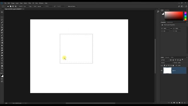 Photoshop Rectangular and ellipse marquee Tool Class 2 смотреть онлайн