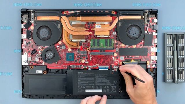 How to force reset bios settings Asus ROG Strix GL703G | CMOS battery replacement смотреть онлайн