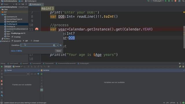 16. Debugging Code in kotlin (SBS) смотреть онлайн