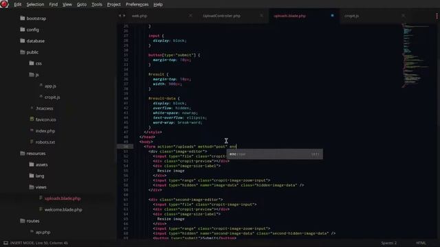 Crop Resize and upload multiple Image with Laravel смотреть онлайн