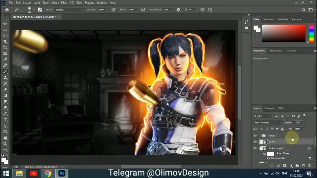 Photoshopda Prevyu Tayyorlash | Speed Art | Prevyu Yasash 2023 | Videoga Oblojka Yasash