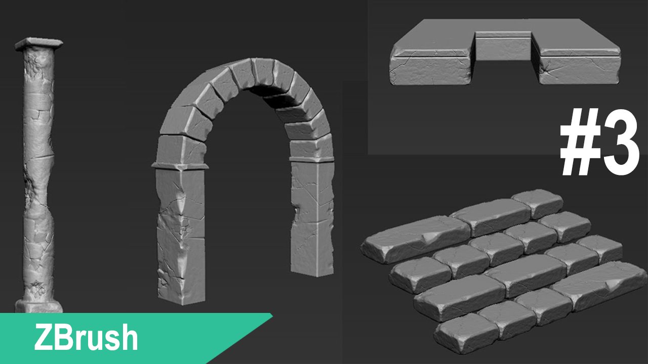 3DS Max/ZBrush - Высокополигональный скульптинг #3 смотреть онлайн