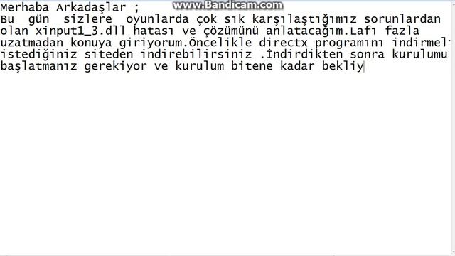 xinput1_3.dll hatası çözümü (Tüm .dll hatalarında işe yarar) смотреть онлайн
