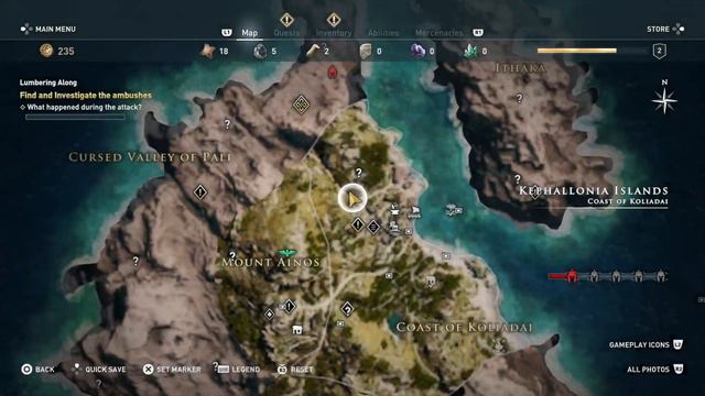 Assassin's Creed Odyssey Gameplay Kefalonia pt. 2 Lumberyard and attack the Stone Fist смотреть онлайн