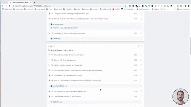 Contenido del curso completo de React-Native y MobX смотреть онлайн