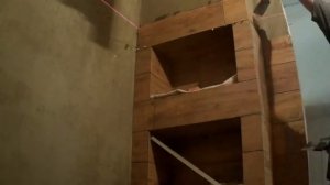Часть-9 Как плиткой Cerrad Floor можно красиво обойти инсталляцию и  нишу с полками  в ванной