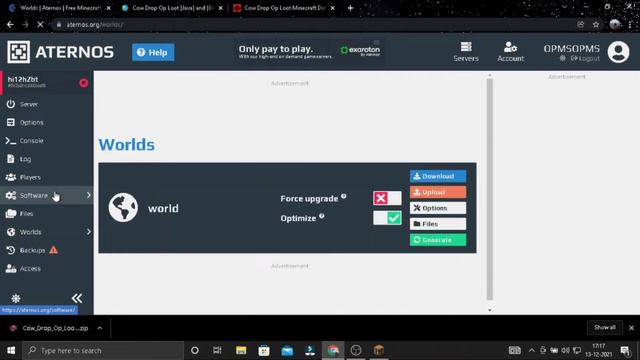 How To Play Datapack In Aternos Server | Minecraft