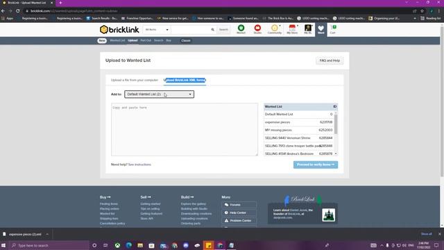 how to download and upload a bricklink wanted list (.XML file type) смотреть онлайн