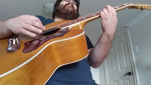 scared cover the tragically hip on my new epiphone j200 смотреть онлайн