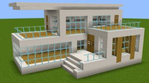 Майнкрафт - Как построить современный дом. Minecraft.
