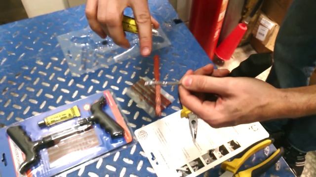 Ремонт прокола бескамерных шин смотреть онлайн