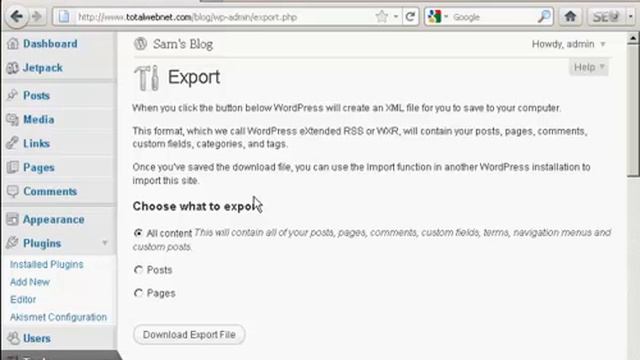 How to Transfer Content From One Wordpress Blog to Another смотреть онлайн