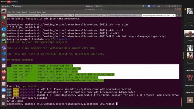 Bootcamp 2021 8th Class|| Cloud Computing || AWS || AWS CDK смотреть онлайн