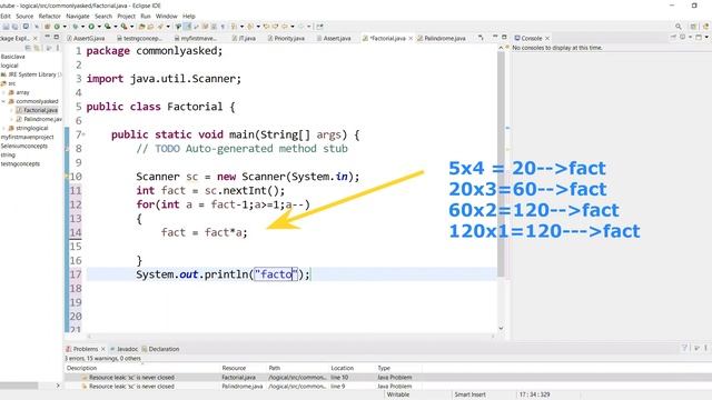 Factorial In Java | Program to Find the Factorial of a Number in Java | Java Factorial Example смотреть онлайн