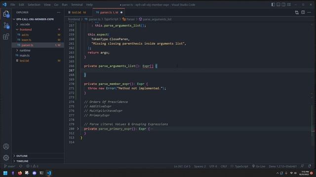 FunctionCalls & Object Member Expressions - Programming Language From Scratch смотреть онлайн