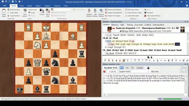 Дуда - Мамедъяров 0-1. Сложная партия. 1/4 финала Гран При ФИДЕ Рига 2019.Тай-брейк. Вторая игра смотреть онлайн
